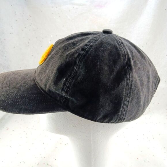 David & Young Grey Hat/ Cap with Fuzzy Yellow Smiley Logo Patch OS Adj. Strap... - Picture 6 of 8